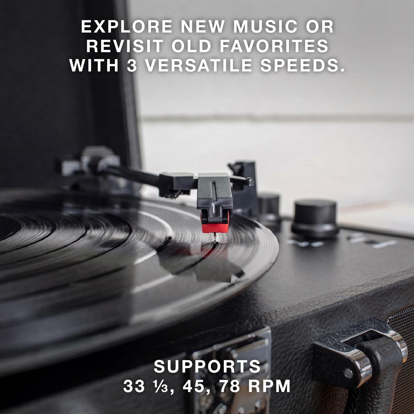Victrola Journey Bluetooth Portable Suitcase See Detail in Photo (White) OPEN BOX