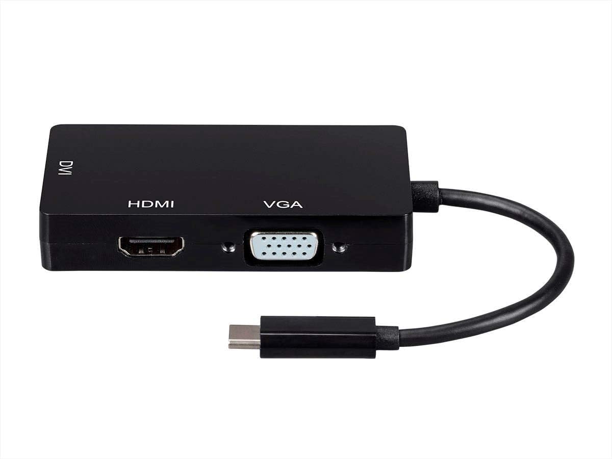 Monoprice USB Type C To 4K HDMI Single Link DVI and VGA Passive Adapter (OPEN BOX)