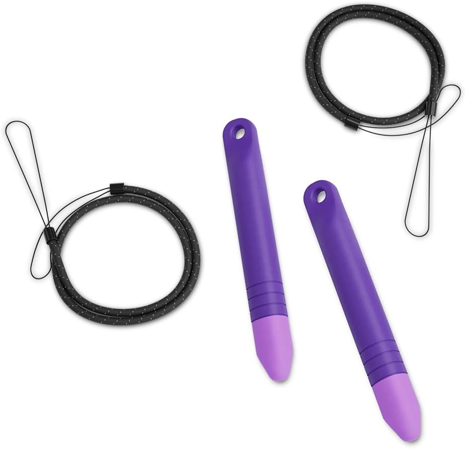 Amazon Toddler Friendly Tablet Stylus Pen with Strap (2 Pack), Purple