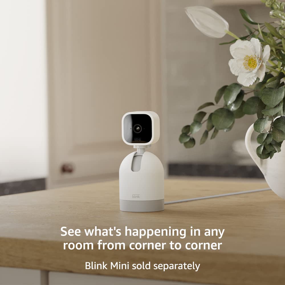 Blink Mini Pan-Tilt Mount – 360° Rotating Mount Accessory for Blink Mini Camera, Black