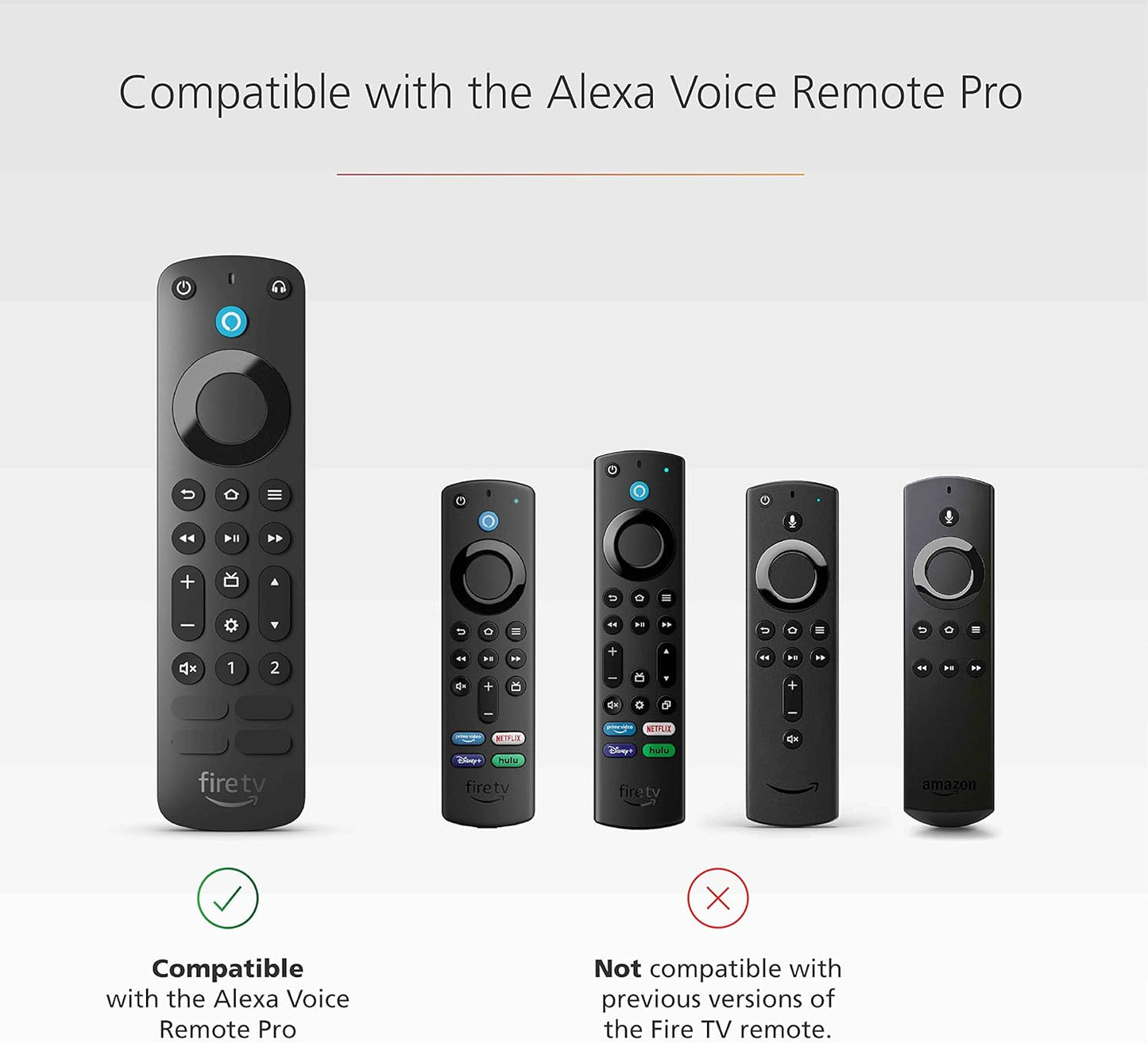 Remote Case for Alexa Voice Remote Pro (2022 Release) Silicone Protective Cover Red