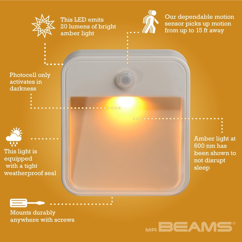 Beams MB720A 20 Lumen Amber LED Sleep Friendly