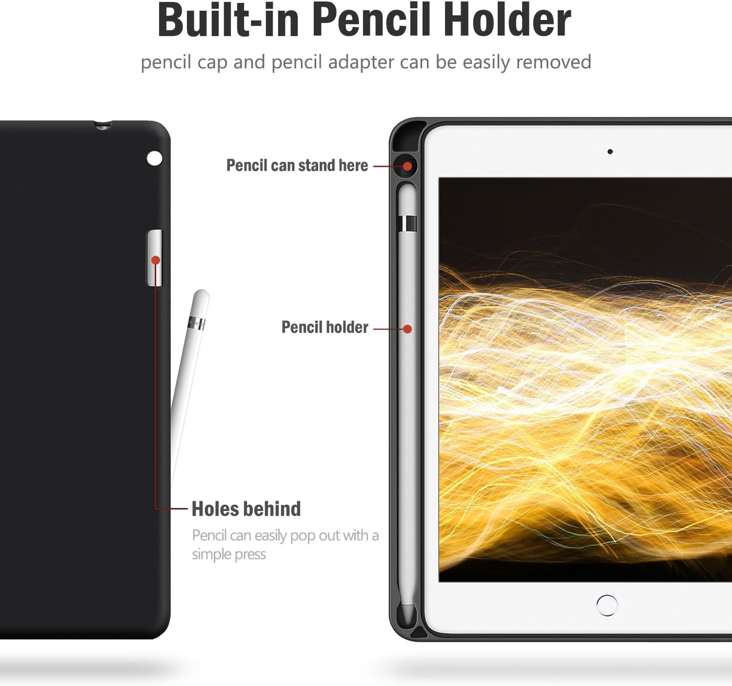 AUAUA Case for iPad Mini 5 / Mini 4 7.9 Inch with Pencil Holder (OPEN BOX)