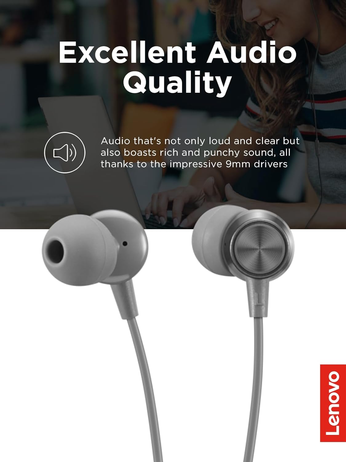 Lenovo 300 USB-C Wired In-Ear Headphone (OPEN BOX)