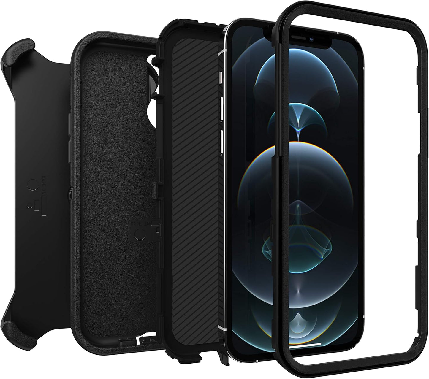 OtterBox DEFENDER SERIES Case & Holster for Apple iPhone 12 Pro Max - Black