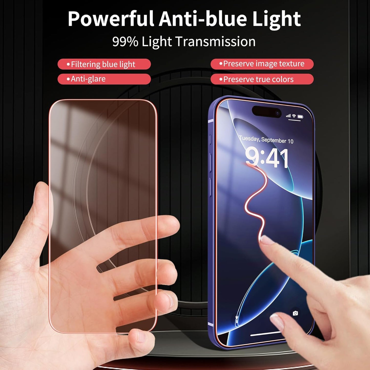 WASOCA 2 Pack Screen Protector for iphone 15 Pro Max (OPEN BOX)