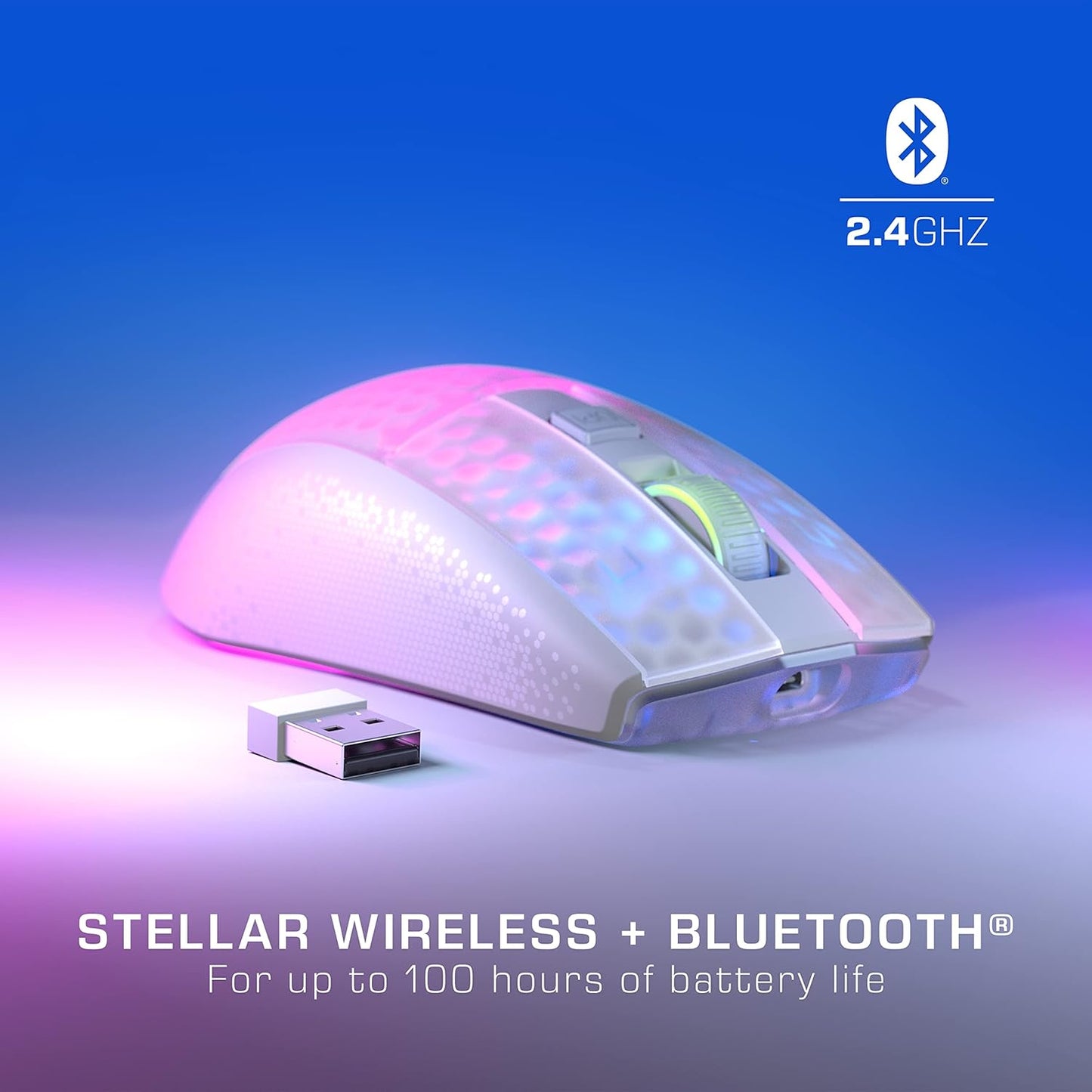 ROCCAT Burst Pro Air Wireless RGB Gaming Mouse - White