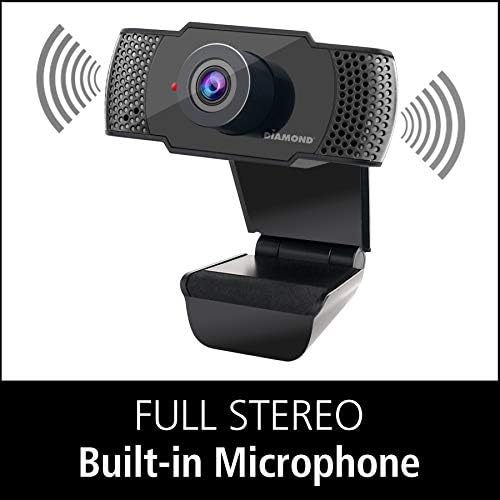Diamond Full HD 1080P webcam with built-in microphone 30FPS (OPEN BOX)