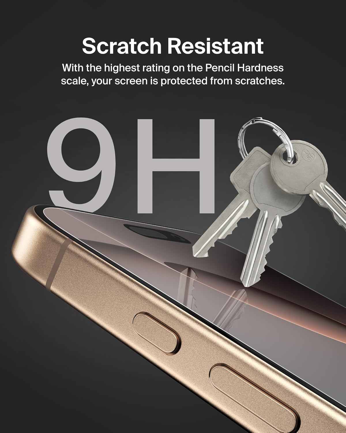 Belkin ScreenForce Tempered Glass Treated Screen Protector for iPhone 16 Pro (OPEN BOX)
