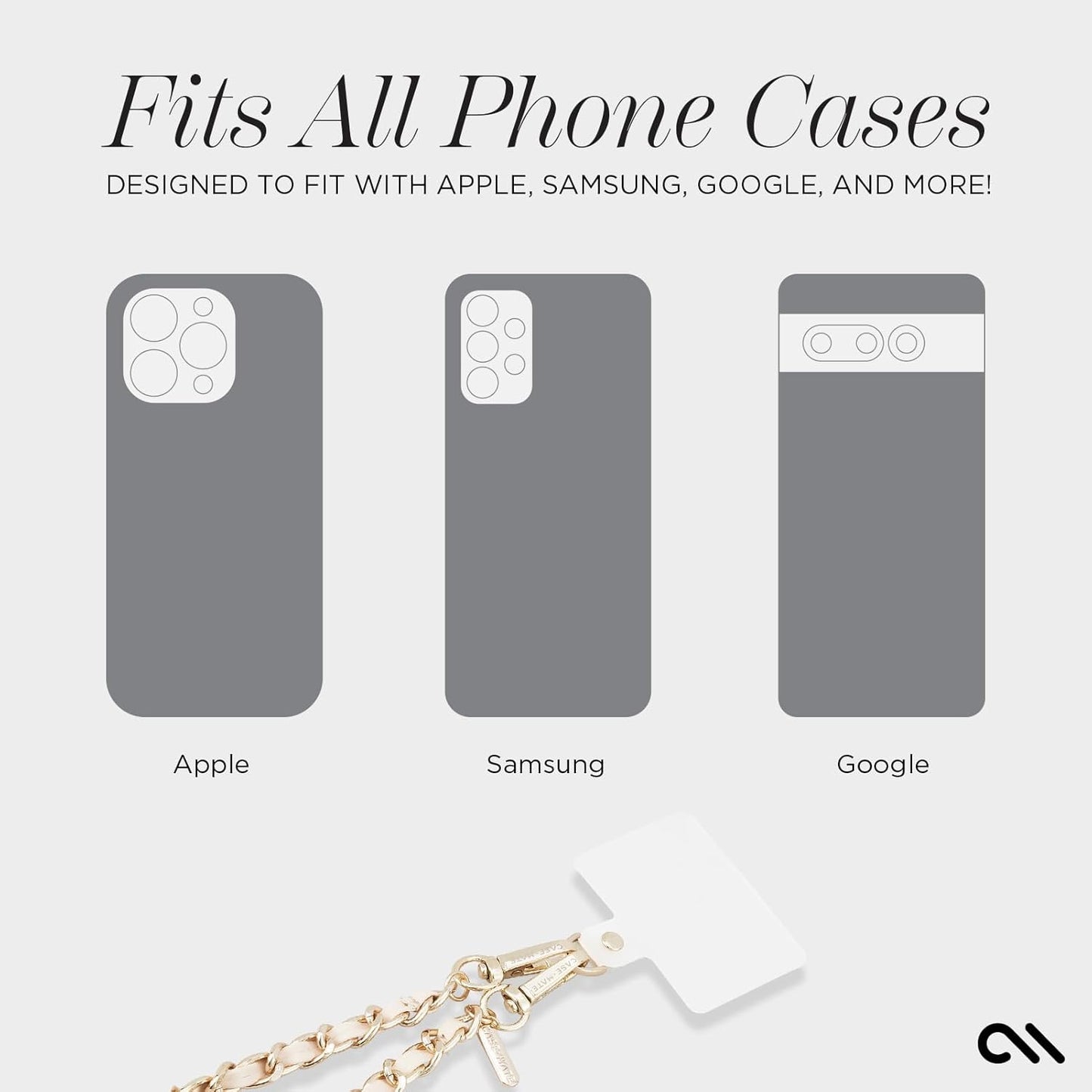 Case-Mate - Crossbody Chain for Any Cell Phone - Gold (OPEN BOX)
