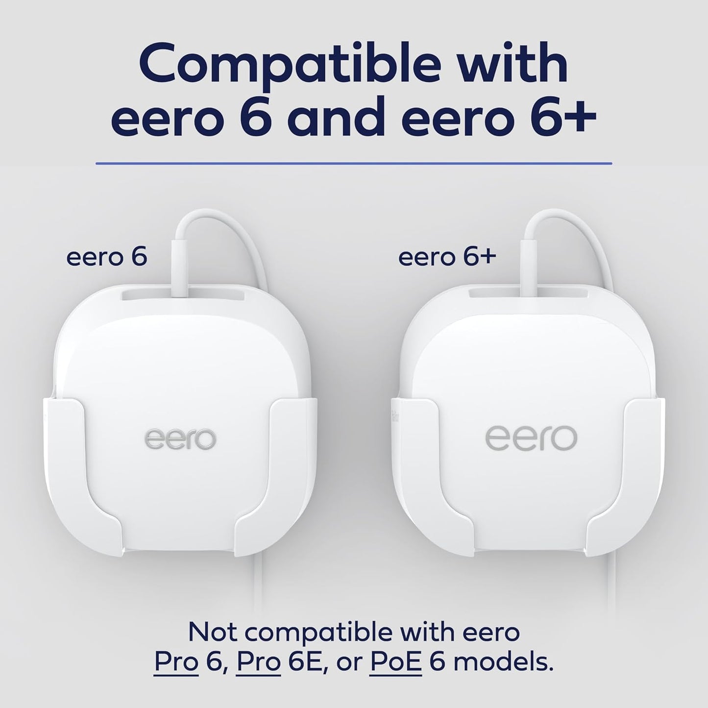 Total Mount Made for Amazon Outlet and Wall Mount for eero 6 and eero 6+