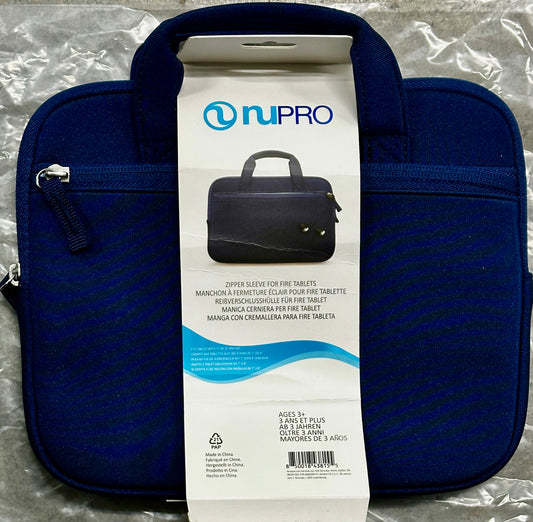 NuPro Zipper Sleeve for Fire Kids Edition 7" 8" Tablets