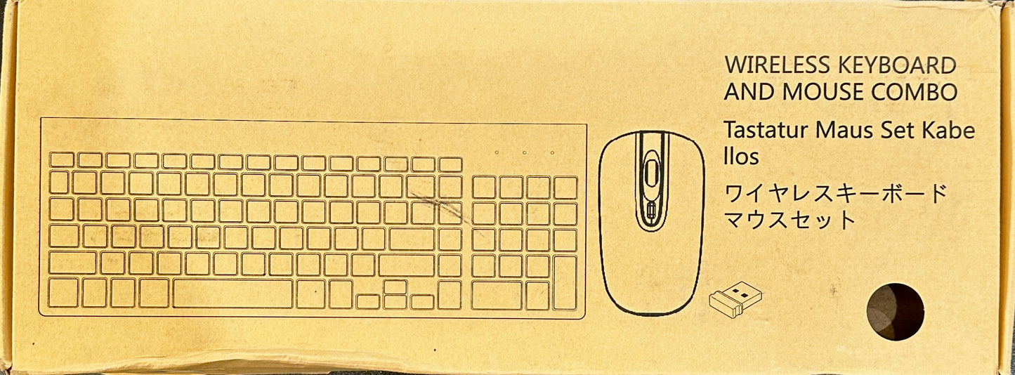 LeadsaiL Wireless Keyboard Mouse Combo Compact KF-10