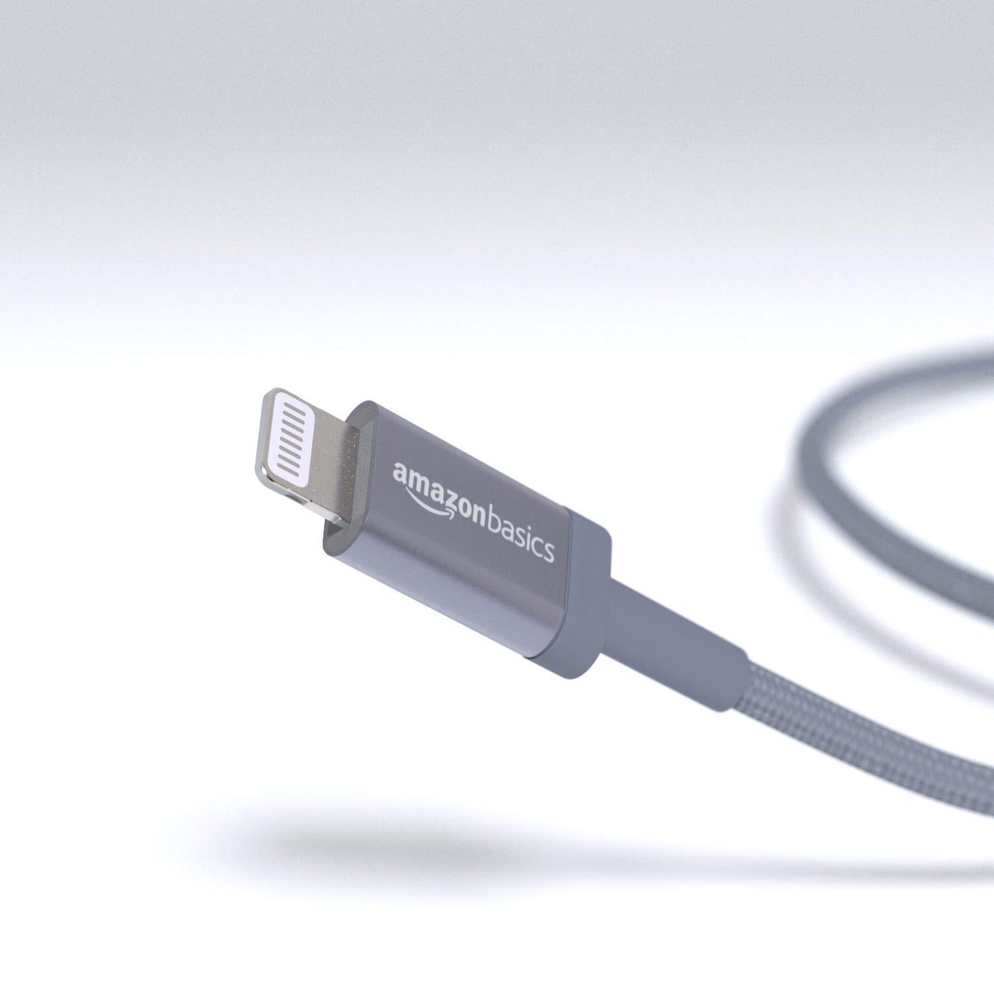 Amazon Basics Nylon Braided USB-C to Lightning Charger Cable MFi Certified for iPhone 11 Pro/11 Pro Max - Dark Gray - 6 Feet (OPEN BOX)