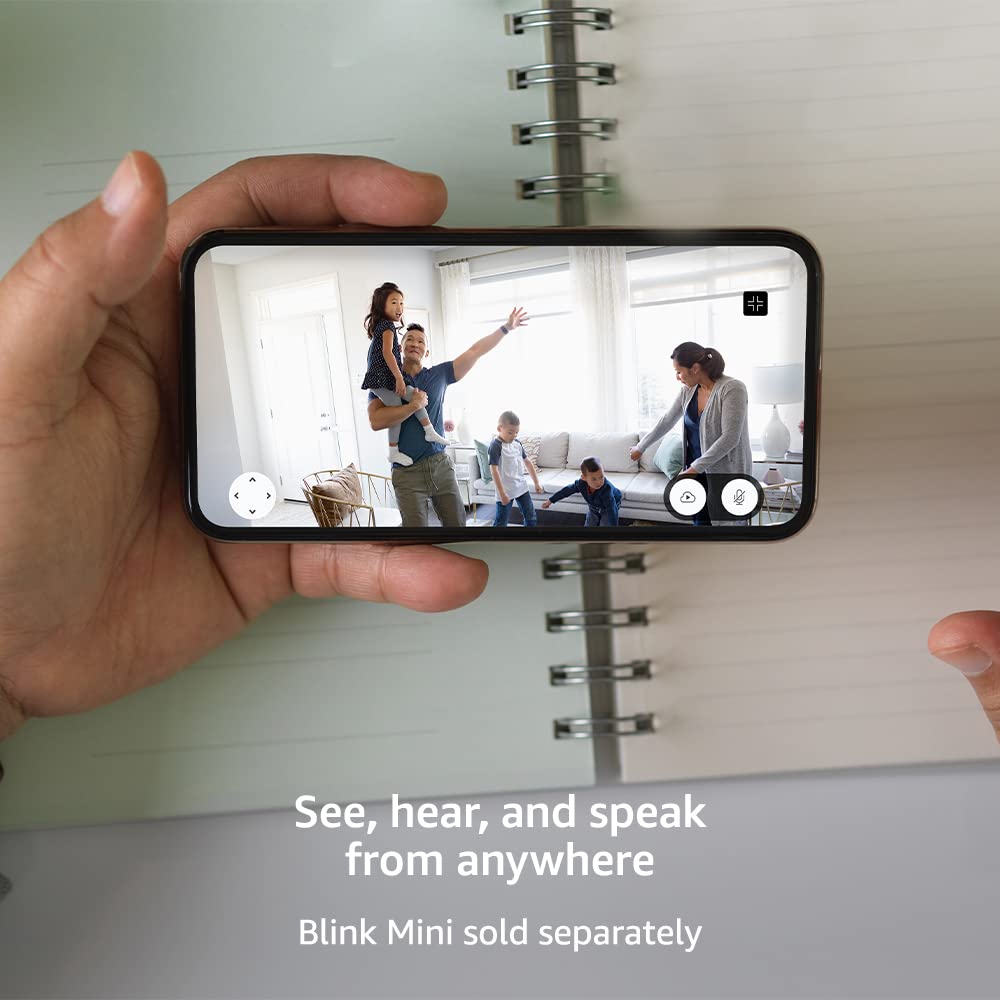 Blink Mini Pan-Tilt Mount – 360° Rotating Mount Accessory for Blink Mini Camera, Black
