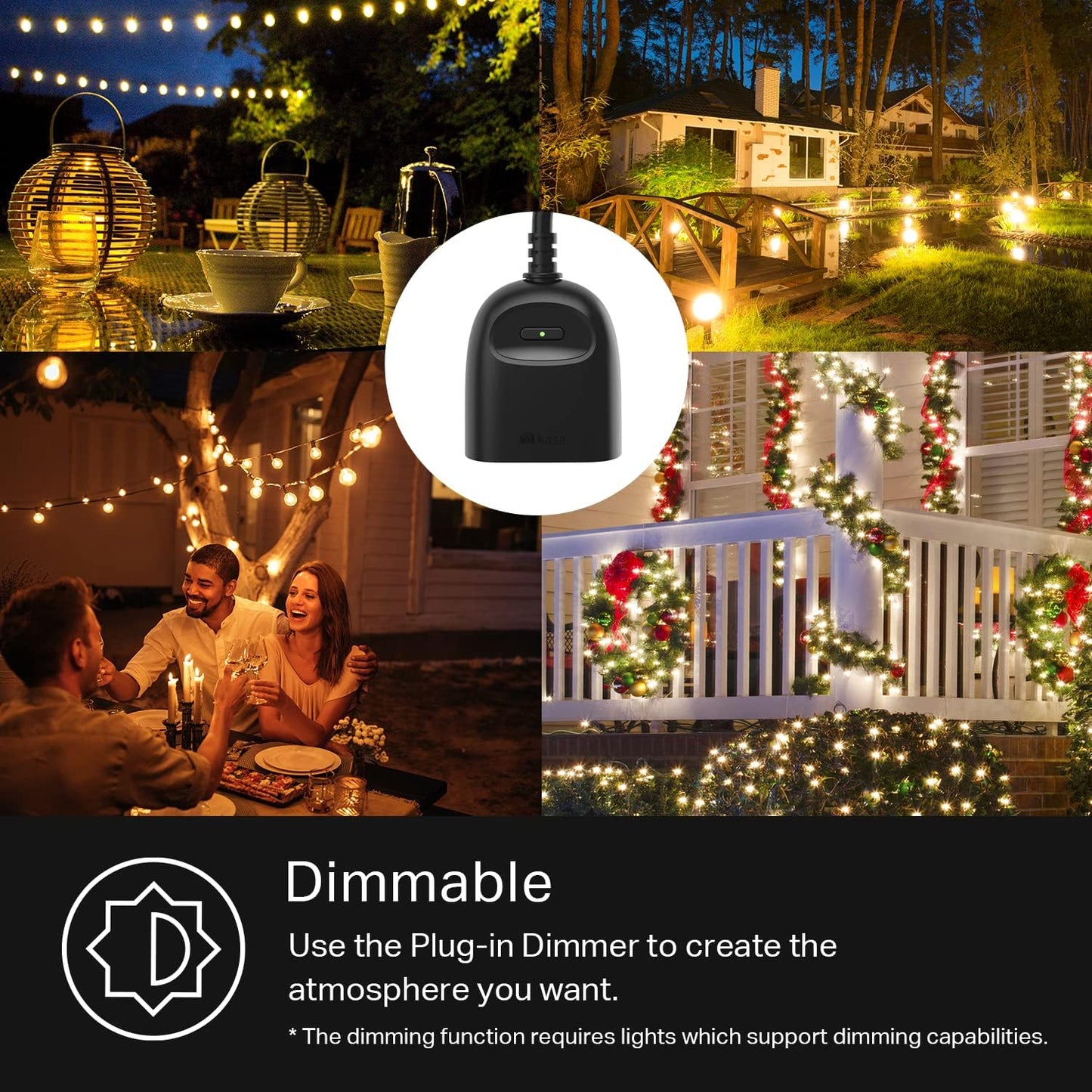 Kasa Smart Wi-Fi Outdoor Dimmer KP405