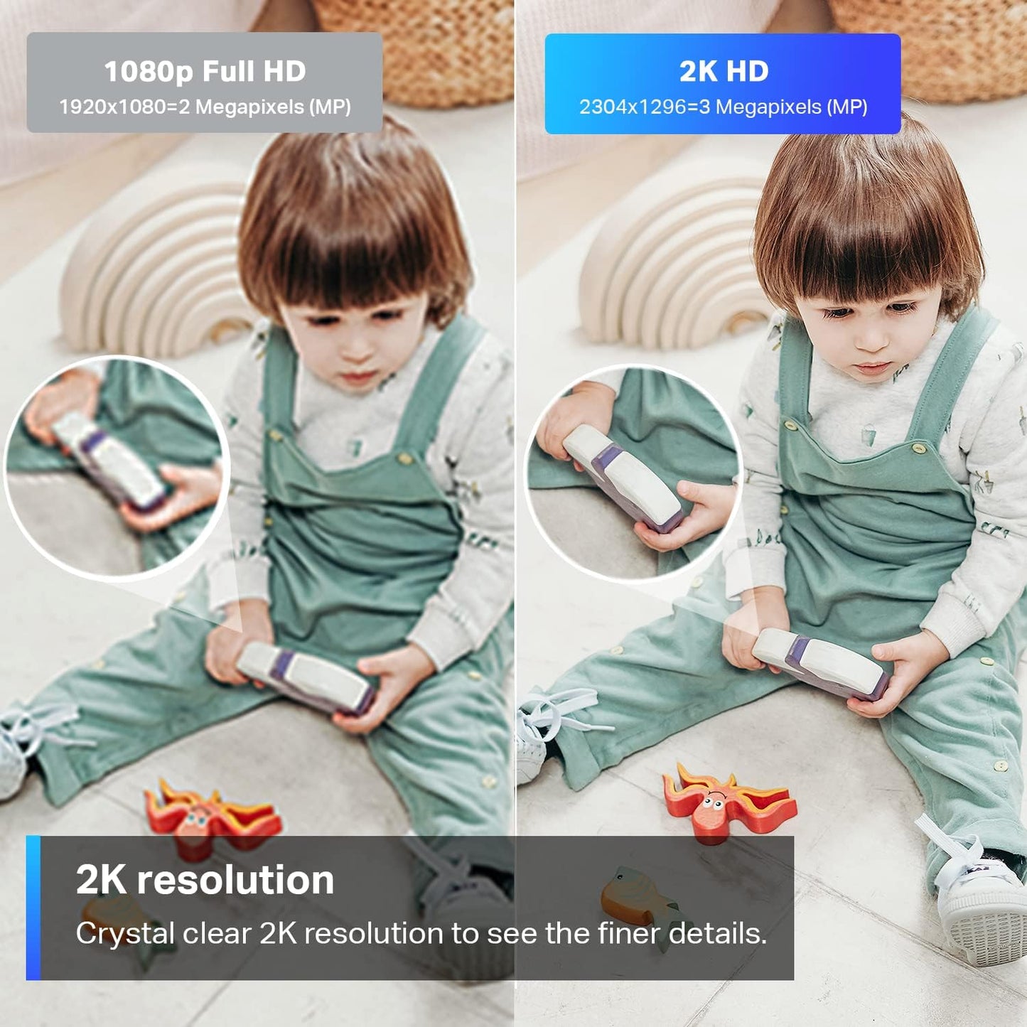 TP-Link Tapo 2K Pan Tilt Security Camera Baby Monitor Dog Camera C210 (OPEN BOX)