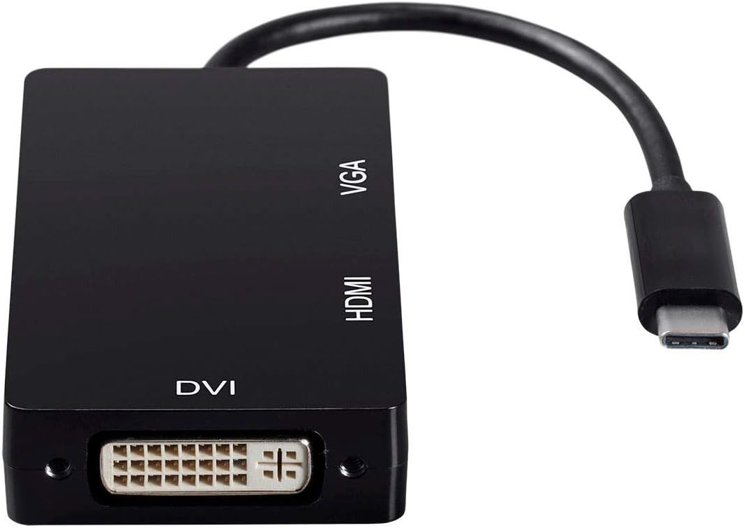 Monoprice USB Type C To 4K HDMI Single Link DVI and VGA Passive Adapter (OPEN BOX)