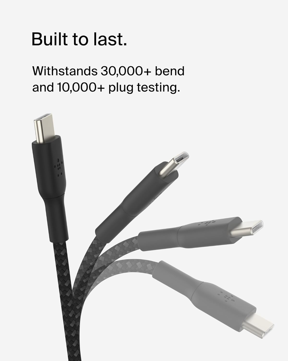 Belkin BoostCharge Braided USB-C to USB-C Cable (6.6ft) (OPEN BOX)