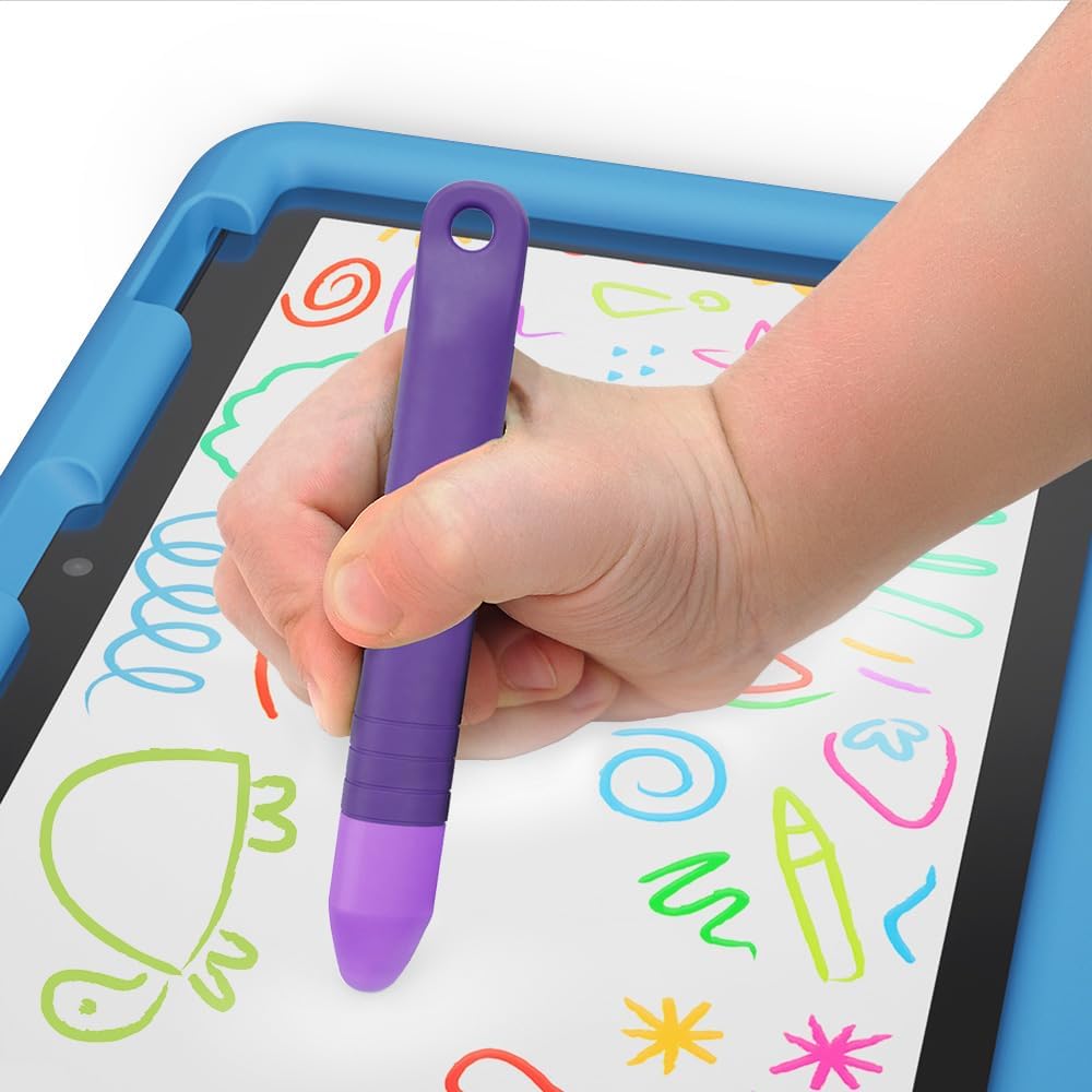Amazon Toddler Friendly Tablet Stylus Pen with Strap (2 Pack), Purple