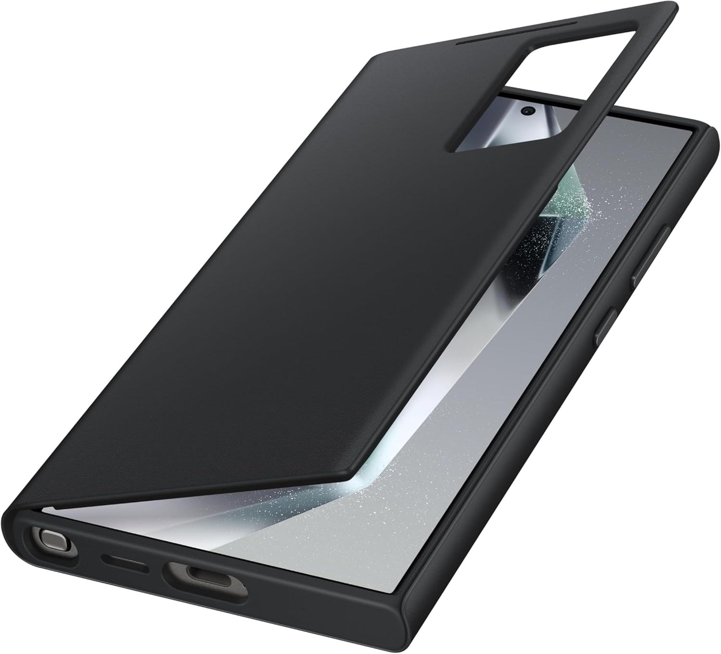 SAMSUNG Galaxy S24 Ultra S-View Wallet Phone Case - Black (OPEN BOX)