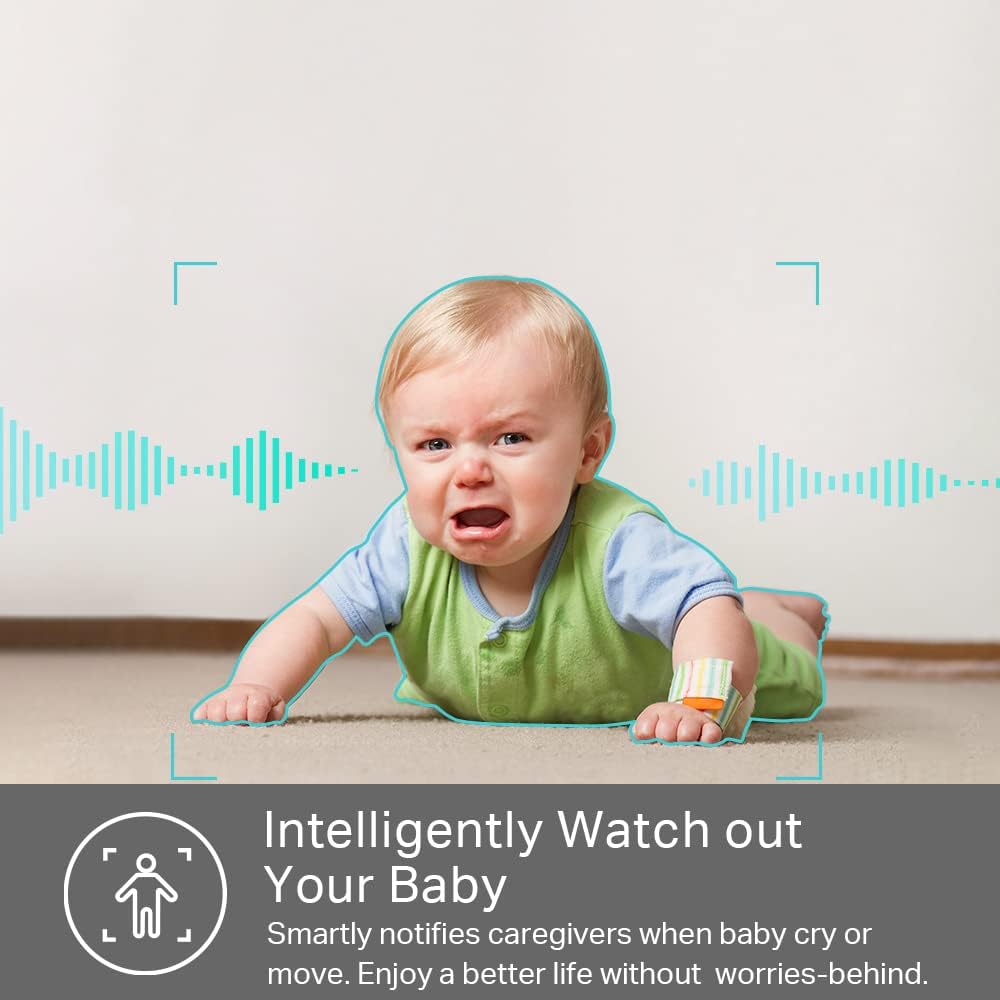 Kasa Smart 2K QHD Indoor Security Camera, Person/Baby Crying/Motion (OPEN BOX)