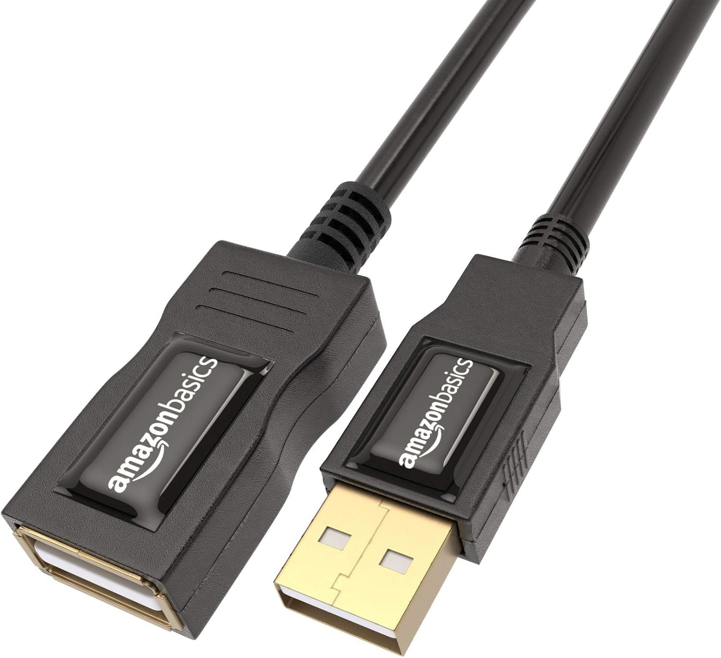 Amazon Basics USB 2.0 Extension Cable A-Male to A-Female 9.8 Feet (OPEN BOX)