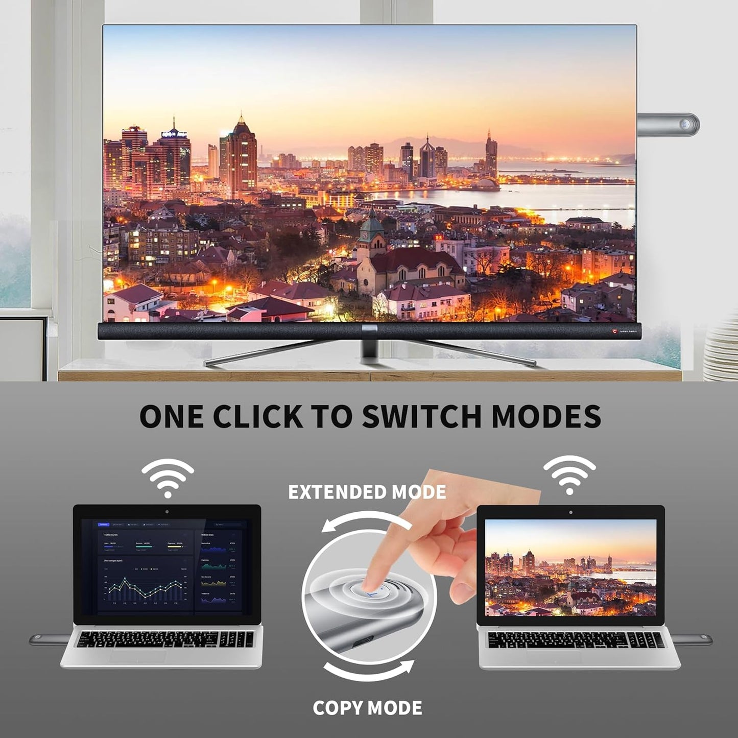 TPUFO Wireless HDMI Transmitter Receiver Plug & Play Extender