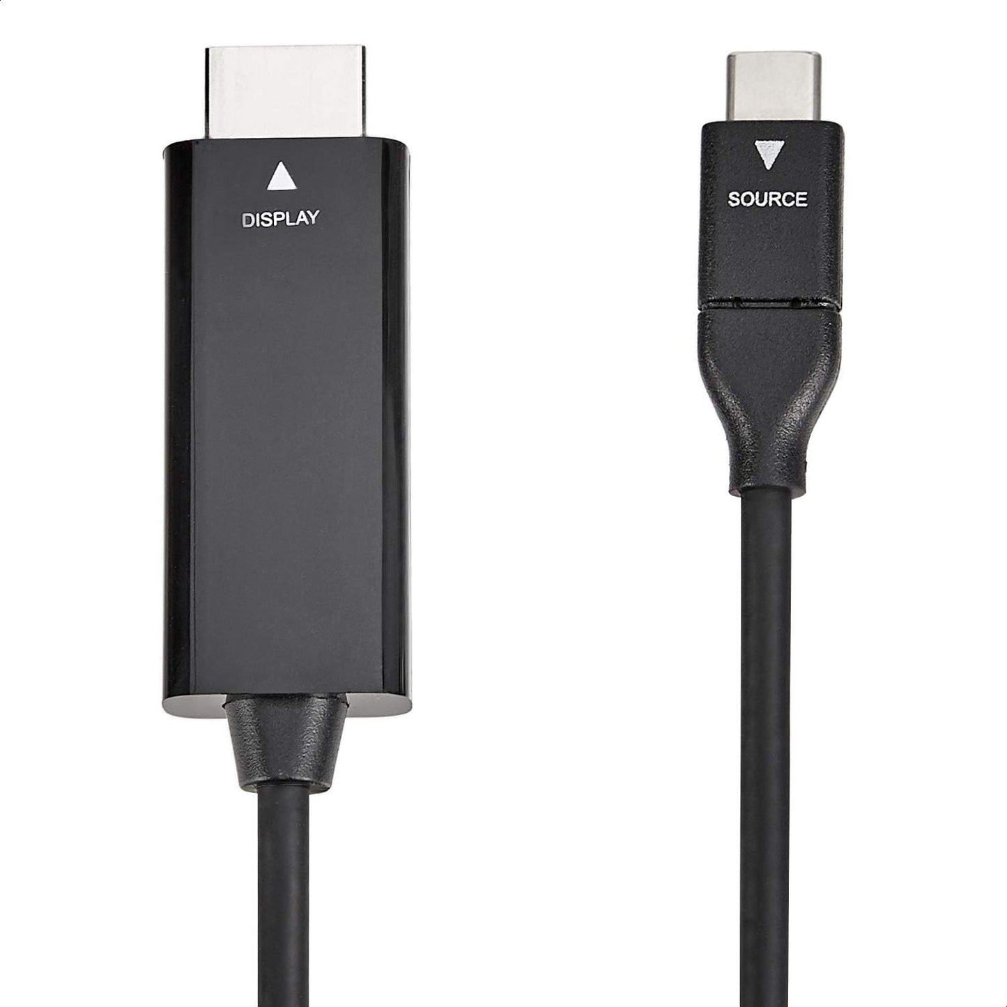 Amazon Basics USB-C to HDMI Cable Adapter (Thunderbolt 3 Compatible) 4K at 30Hz, 3 Feet, Black