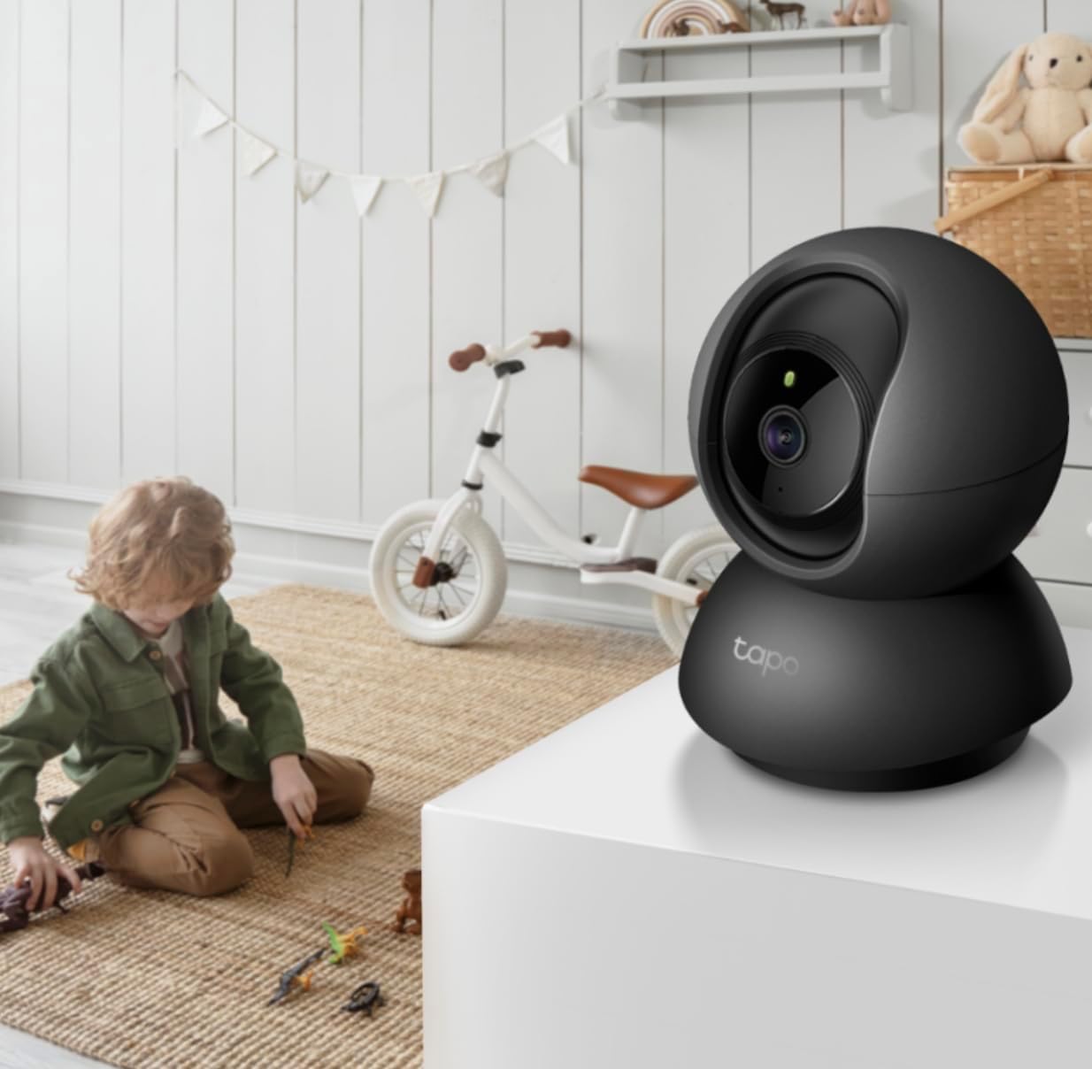 Tapo TP-Link 2K Pan/Tilt Indoor Security Camera Black C211