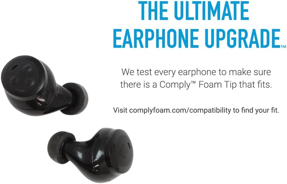 Comply Truegrip Pro Premium Earphone Foam Tips TW-200-C Black (OPEN BOX)