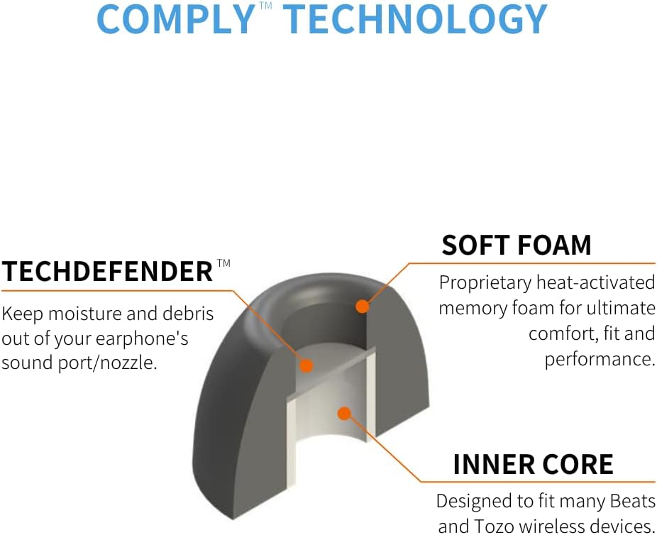 Comply Foam TW-400-C Premium Memory Foam Ear Tips (OPEN BOX)