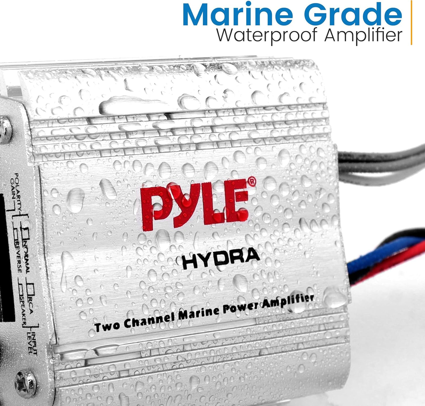 Pyle Hydra Marine Amplifier - Upgraded Elite Series 400 Watt (OPEN BOX)