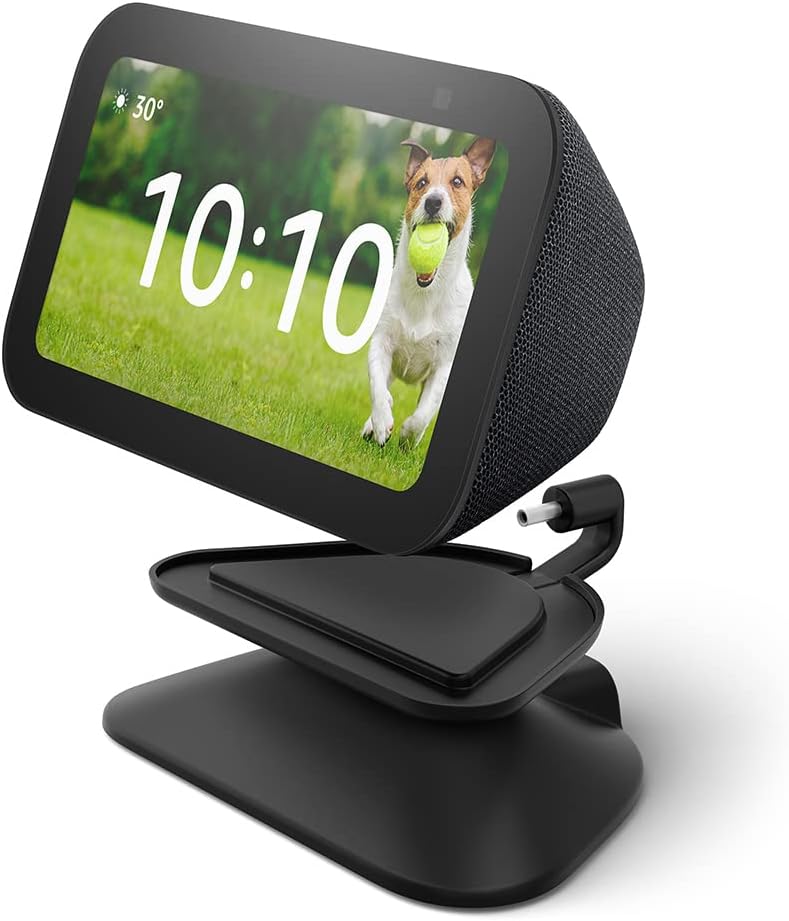 Echo Show 5 (3Rd Gen) Adjustable Stand with USB-C Charging Port Charcoal (OPEN BOX)