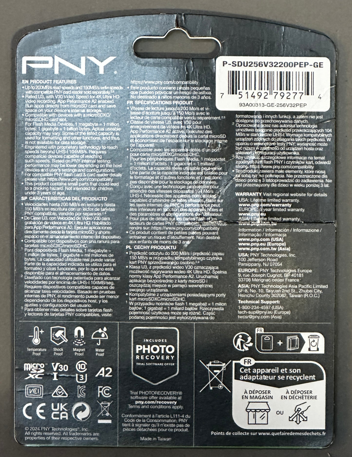 PNY 256GB PRO Elite Prime microSDXC Memory Card