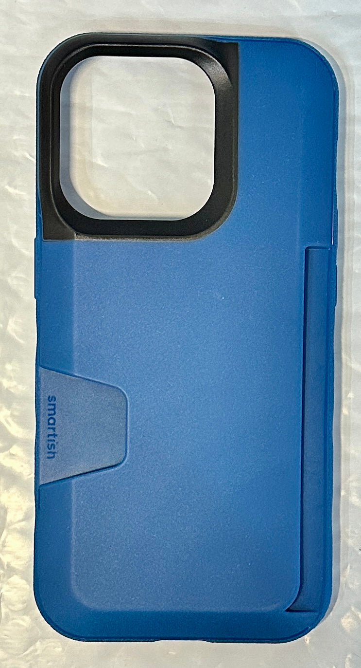 Smartish iPhone 14 Pro Wallet Case Wallet Slayer Vol.1 Slim Protective Blue