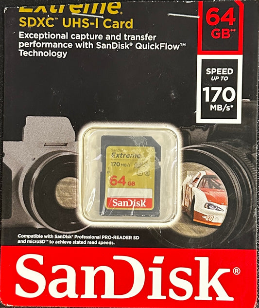 Sandisk Extreme Plus SDXC UHS - I Card Memory Card 64 GB