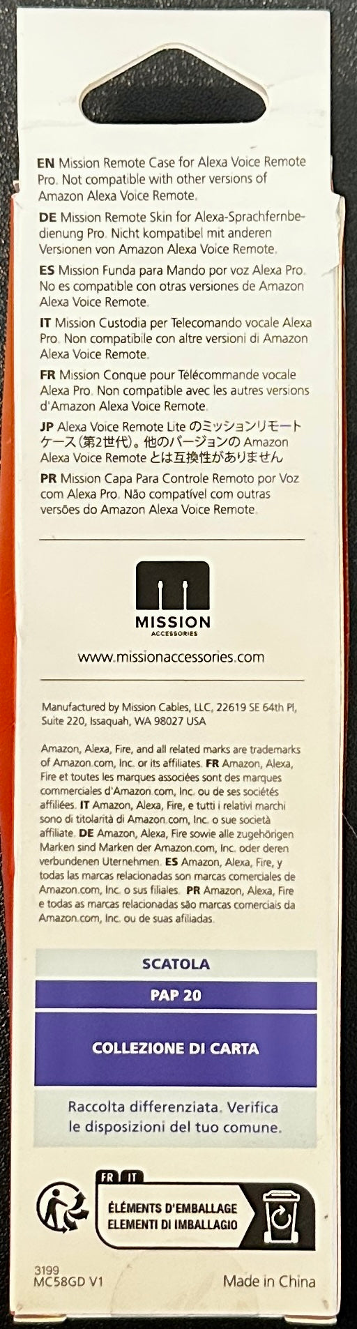 Silicone Cover Case for Alexa Voice Remote Pro 2022 – Anti-Slip Protective Skin