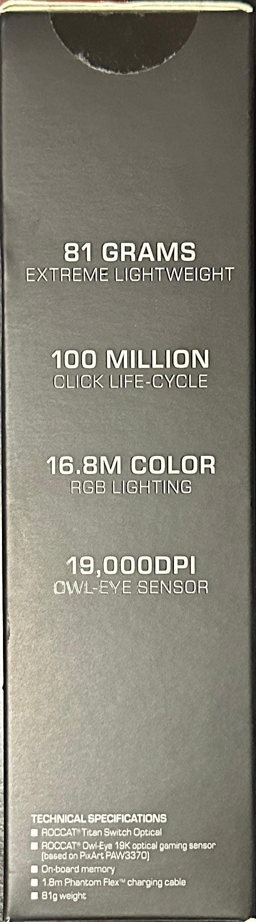 ROCCAT Burst Pro Air Wireless RGB Gaming Mouse - White