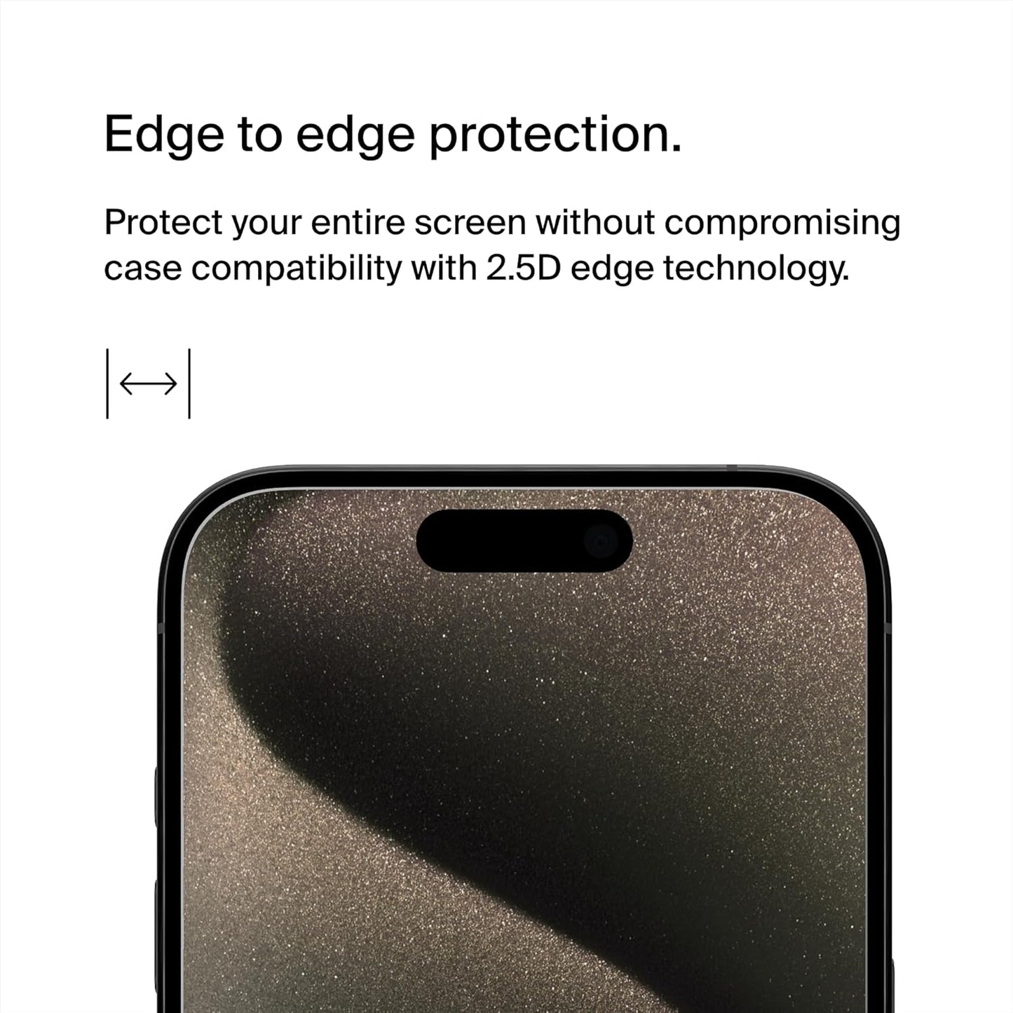 Belkin ScreenForce Privacy Tempered Glass for iPhone 15 Pro