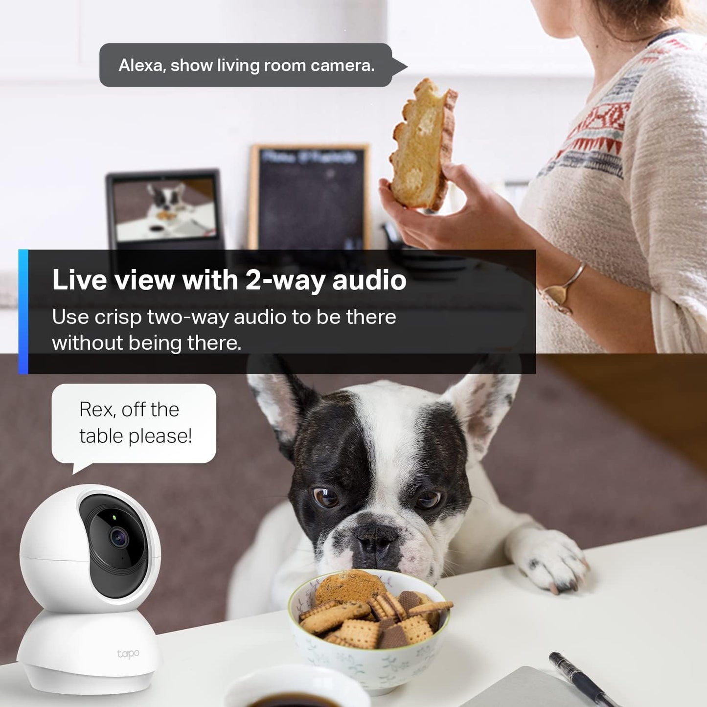 TP-Link Tapo 2K Pan Tilt Security Camera Baby Monitor Dog Camera C210 (OPEN BOX)