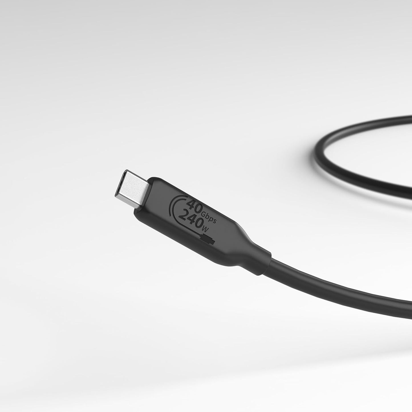 Amazon Basics USB-C to USB-C 4 Fast Charging Cable, 40Gbps, 8K Video, 240W (OPEN BOX)