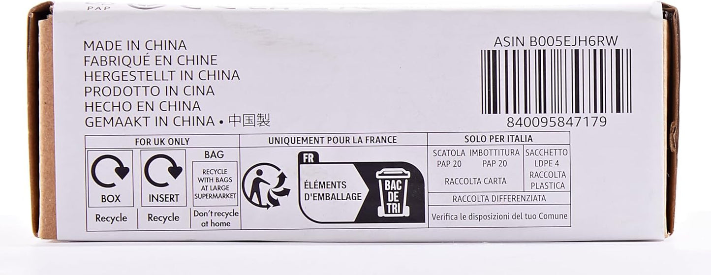 Amazon Basics USB Wired Optical Mouse – 3-Button, 1000 DPI, Black