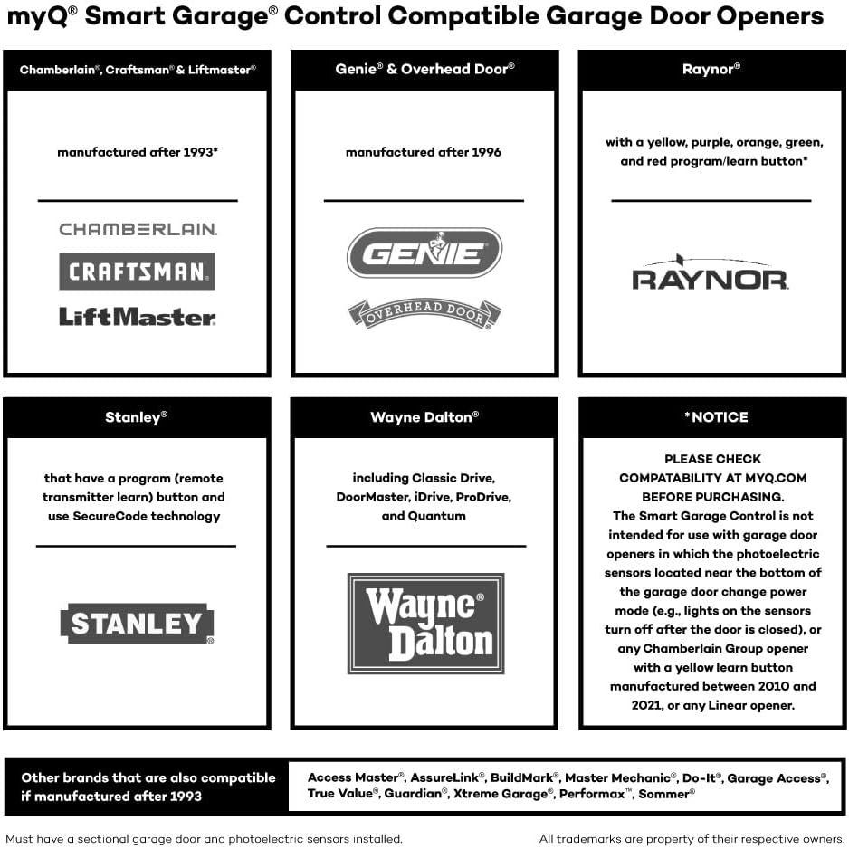Chamberlain MyQ Wireless Smart Garage Hub Controller White MYQ-G0401-ESMC (OPEN BOX)