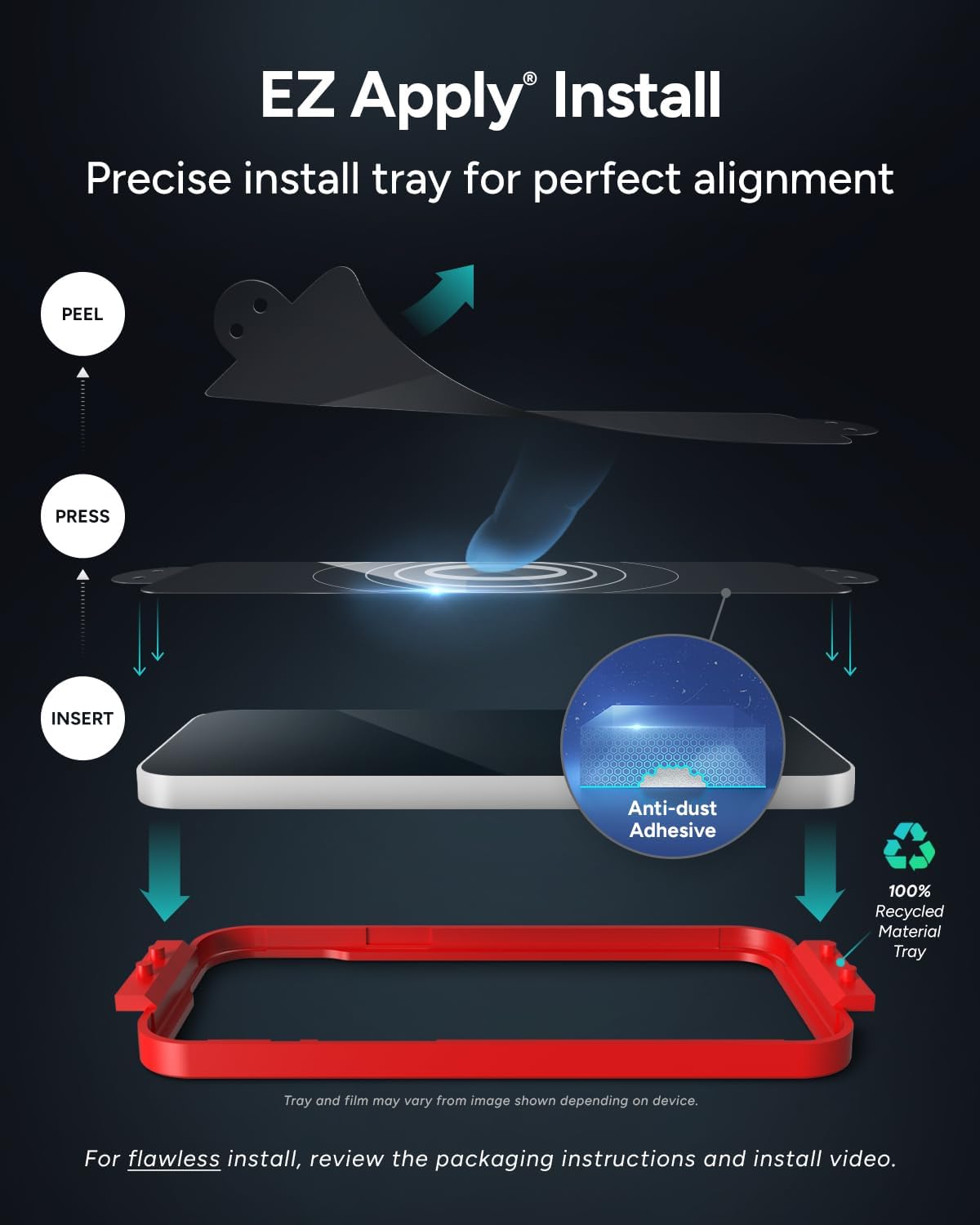 ZAGG Glass Elite Screen Protector for iPhone 16 Plus and 15 Plus (OPEN BOX)