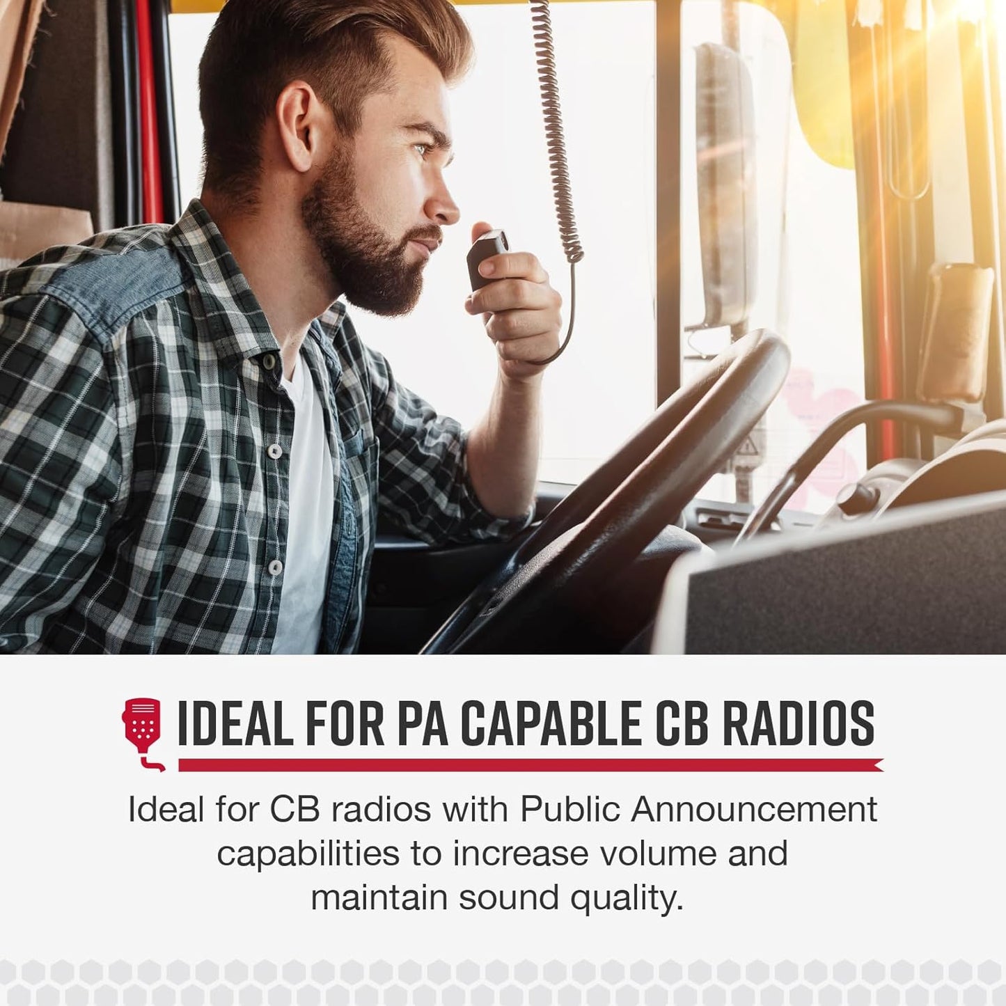 Cobra HG S500 External CB Speaker – 15W Power – Noise Canceling & Talk-Back