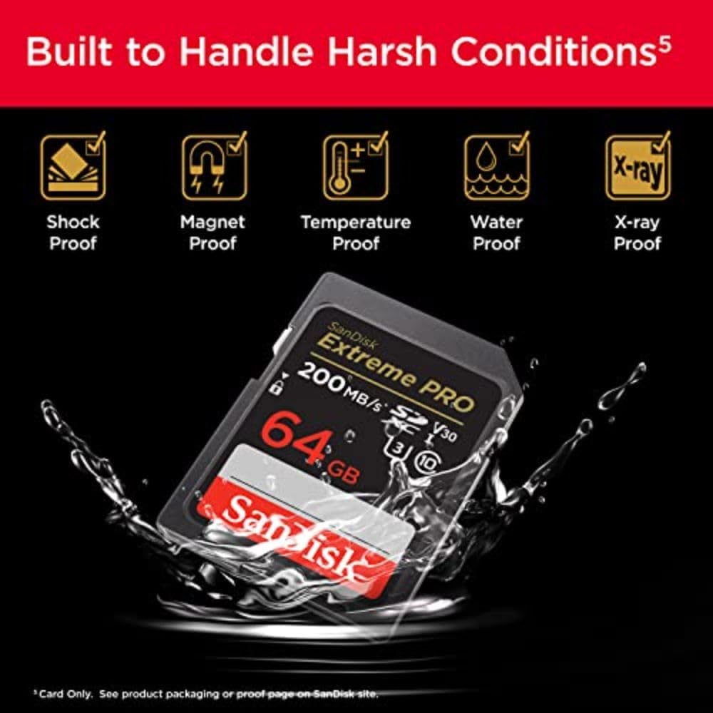 SanDisk Extreme 64GB SDHC 100 MB/S UHS-1 SD Class 10 Memory Card (OPEN BOX)