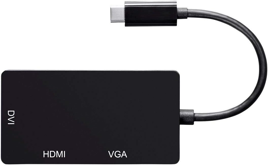Monoprice USB Type C To 4K HDMI Single Link DVI and VGA Passive Adapter (OPEN BOX)