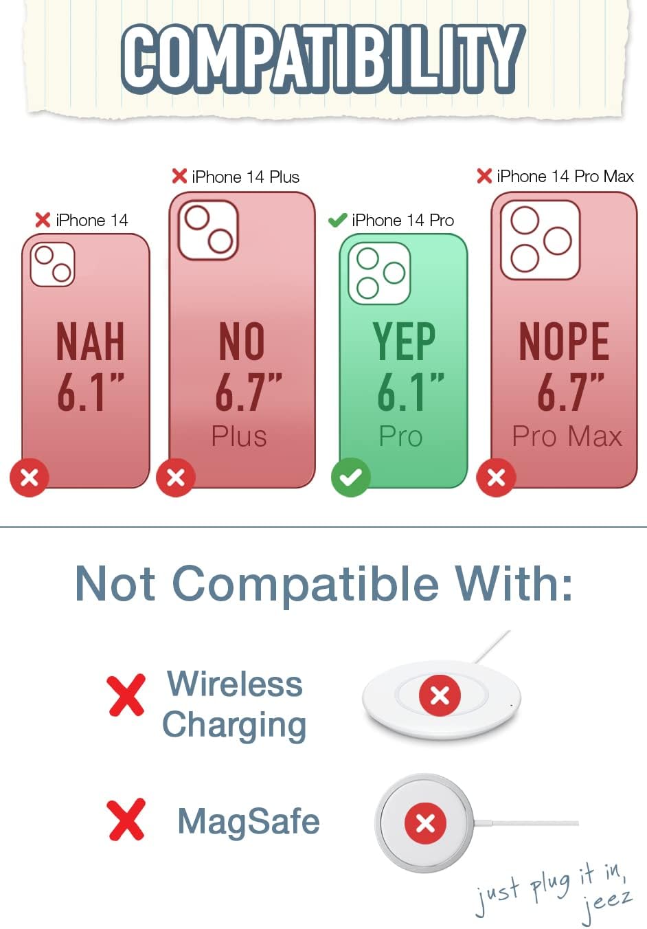 Smartish iPhone 14 Pro Wallet Case Wallet Slayer Vol.1 Slim Protective Blue