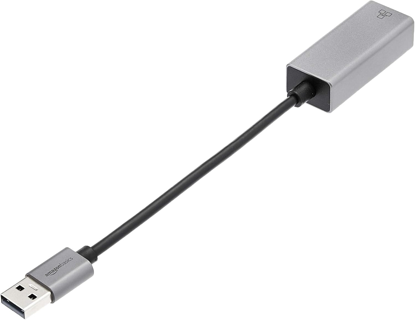 Amazon Basics Aluminum USB 3.0 Gigabit Ethernet Adapter Plug & Play (OPEN BOX)